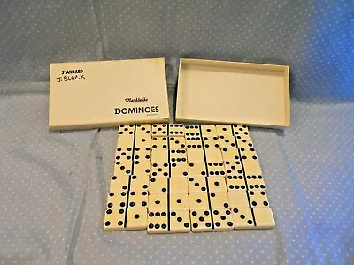 Vintage Puremco Standard Marblelike Dominoes # 616 ~USA  ~ Set Of 28 • $28.50