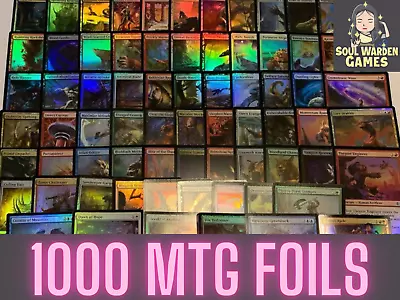 1000 ALL FOIL Magic The Gathering Cards Bulk Lot FOILS ONLY • $64.95