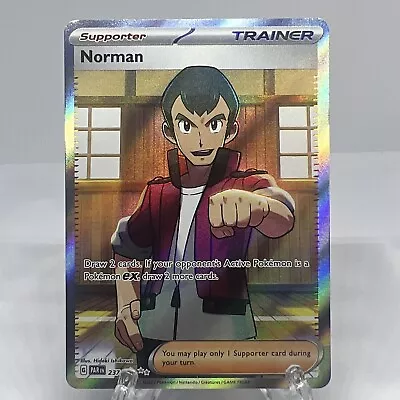 Pokemon TCG Norman - Paradox Rift (237/182) Holo Illustration Rare • $0.99