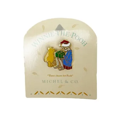 Michel & Co Disney Winnie The Pooh Three Cheers For Pooh 7996 Chris Pooh Pin • $24.99