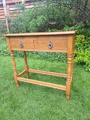 Golden Oak Hall Table Country Home • £120