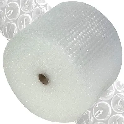 SMALL & LARGE BUBBLE WRAP - 300mm/500mm-10m/25m/100m STRONG PACKAGING ROLLS • £4.95