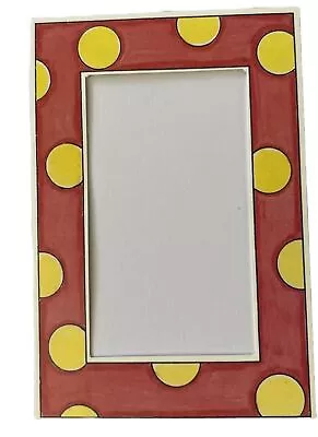 MINI RED/YELLOW DOT Die-Cut“Frame Ups”FRAME(3-1/4”x4-1/2”)My Minds Eye•Polka-Dot • $2.59