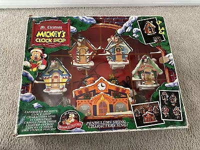 VINTAGE Mr.Christmas-Holiday Innovation 1993 MICKEY'S CLOCK SHOP Tested 12/20/23 • $179.99