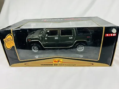 Maisto Hummer H2 Truck SUT Concept Premiere Edition 1:18 Scale • $33.99