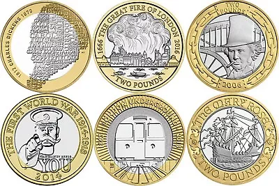 £6.99 • Buy Rare £2 Coins Two Pound Coin Commonwealth Olympic Bible Navy RAF Captain Cook