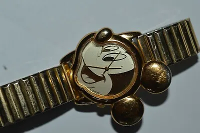 Vintage LORUS V401-5700 Mickey Mouse Quartz Watch 30mm Works Fine 1990's Classic • $59.49