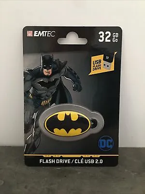 Emtec Batman USB 32 GB Flash Drive/Keychain Back To School New Sealed • $7.44