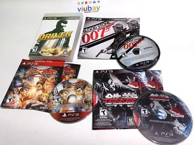 Lot Of PS3 Games: Driver San Francisco Tekken Tag2 Tekken X Street Fighter007 • $30