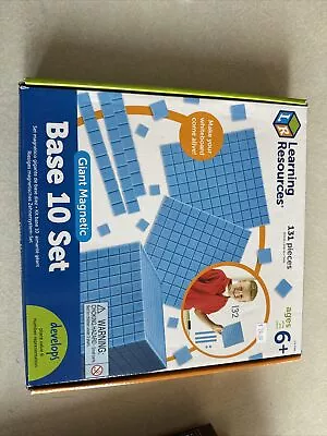 Learning Resources Giant Magnetic Base Ten AND Unifix Cubes  New Complete! • £20