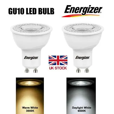 £8.49 • Buy GU10 LED Bulbs Spot Light Lamps Warm Cool Day White Down Lights By ENERGIZER
