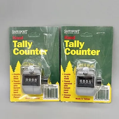 2-Pack Portable 4 Digit Hand Held Number Click Golf Counter Tally Recorder • $8.49
