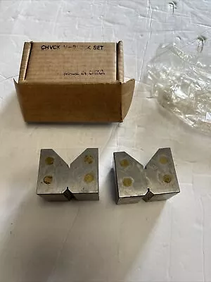 $10.50 • Buy Magnetic Chuck V-Block Pair 2”x2 3/8”x1 7/8” V - 2” Capacity New 
