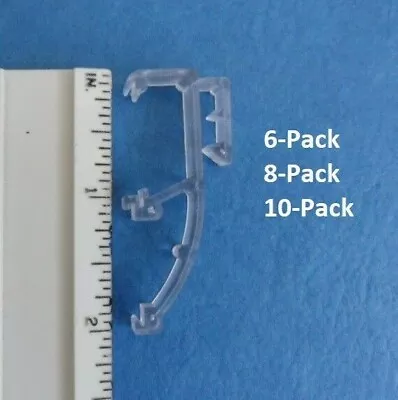 1 Inch Mini Blinds Double Slat Clear Vinyl Valance Retainer Clips 6-10 Pack • $6.99