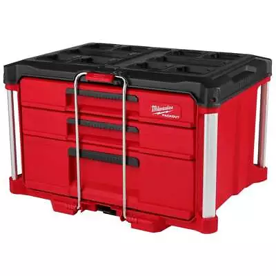 Milwaukee PACKOUT Multi-Depth 3-Drawer Tool Box Model 48-22-8447 Red • $162.89