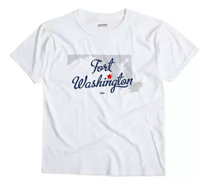 Fort Washington Maryland MD T-Shirt MAP • $19.50