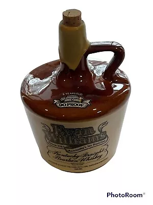 Earthstone Jug 1980 Evan Williams Kentucky Whiskey 750 Ml Decanter Cork • $24.99