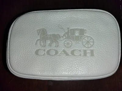 Coach Convertible Belt Bag W/Horse&Carriage Chalk Leather Crossbody Bag 79212 • $89.99