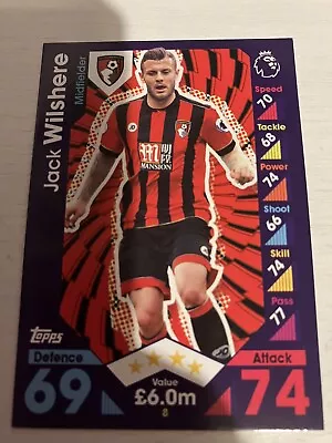 Topps Match Attax 2016 - 17  Card  Jack Wilshere    Afc Bournemouth • £0.99