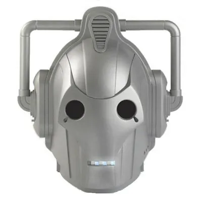 NEW ELOPE Dr Who Vacuform Cyberman Monster Face Mask Halloween Dress Up Costume • $49.95