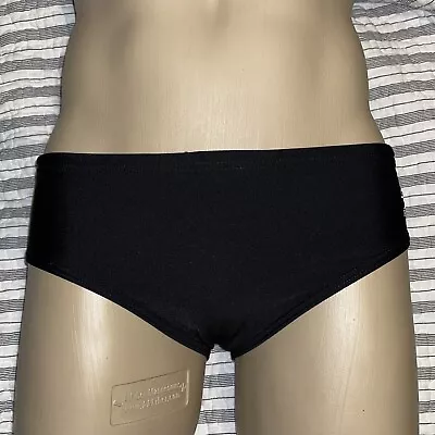 SPEEDO ENDURANCE Men’s Swimsuit Brief RACING Swim Suit BLACK Size 30 • $8.99