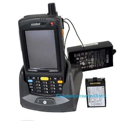 Motorola Zebra MC75A6-PUCSWRRA9WR 1D NUMERIC WM 6.5 PDA Barcode Scanner + Cradle • $99.98