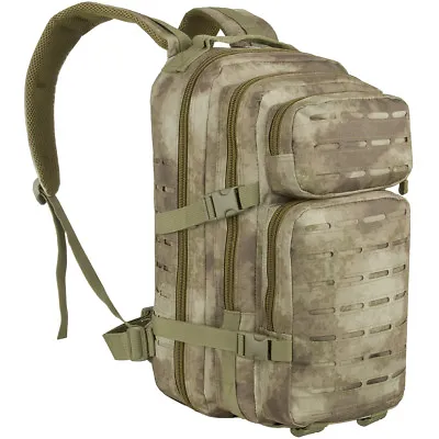 MFH Backpack Assault I Laser 30L Tactical Military MOLLE Rucksack HDT Camo AU • £47.95