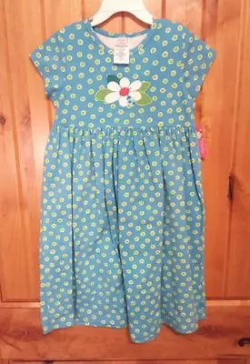 NEW Molly & Millie Dress Polka Dots Flower Blue Green 6 6X Ladybug Girls Summer • $16.98