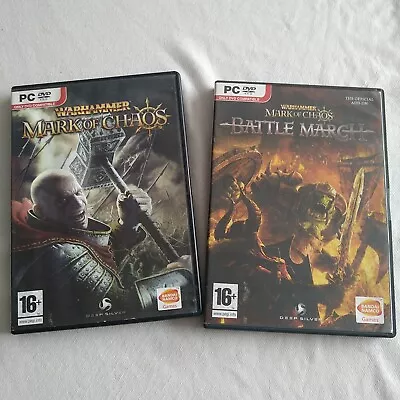 Warhammer Mark Of Chaos And Battle March Add On PC DVD ROM Game • £9.99