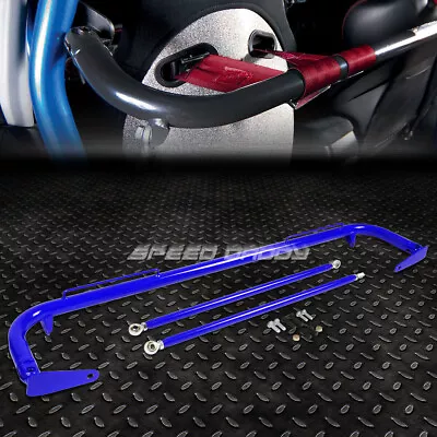 49  Stainless Steel Racing Safety Seat Belt Chassis Roll Harness Bar Rod Blue • $69.99