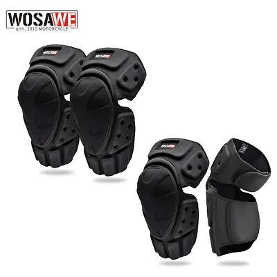 WOSAWE Adults Motorcycle Elbow Knee Protective Pads Racing Arm Protector Guards • $39.98
