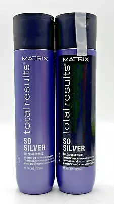 Matrix So Silver Total Results Color Obsessed Shampoo & Conditioner 10.1 Oz • $35