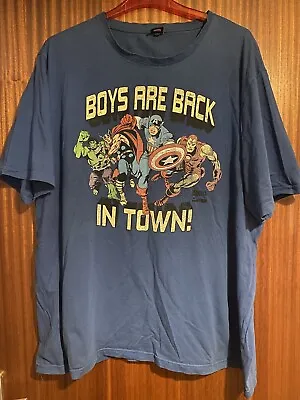 £5 • Buy Marvel Comics At George Boys Are Back In Town Marvel 3XL Mens T Shirt XXXL