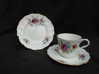£7.95 • Buy 1960's Royal Victoria Fine Bone China Tea Trio Summer Rose Pattern