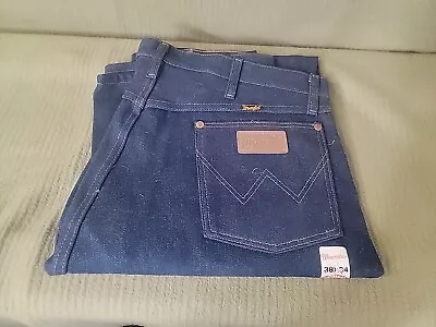 NOS Vintage WRANGLER JEANS 13MWZ COWBOY CUT 38x34 New With Tags MADE IN USA • $35