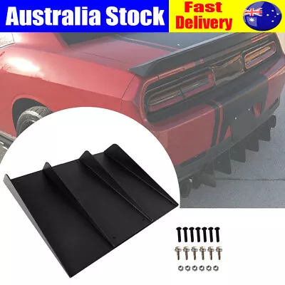 Universal Rear Diffuser Bumper 4 Fins Spoiler Splitter Lip For Honda Civic AU • $42.95