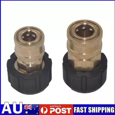 1/4 3/8 Inch Quick Connect Female To M22 14 15 Mm Female Pressure Washer Adapter • $13.48