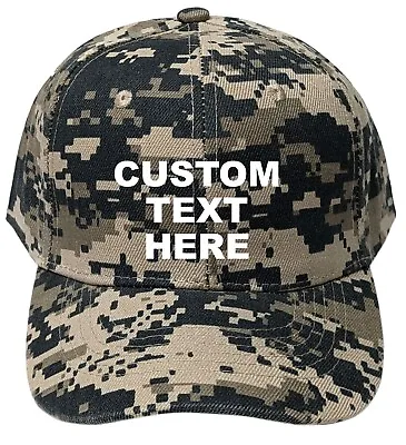 Personalized Text Embroidered Unisex Baseball Cap Adjustable Hat Custom Text • $15.98