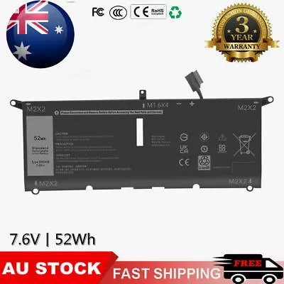 DXGH8 Battery For XPS 13 9370 9380 7390 Inspiron 13 7390 2-in-1 7490 G8VCF H754V • $59.99