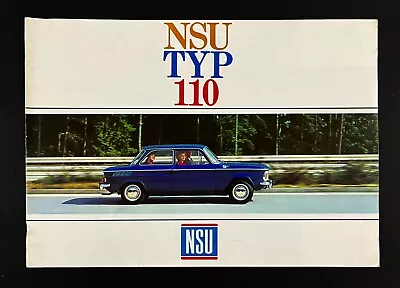 1960s NSU TYP 110 Motorenwerke West Germany Car Vtg Dealer Sales Promo Booklet • $14.50