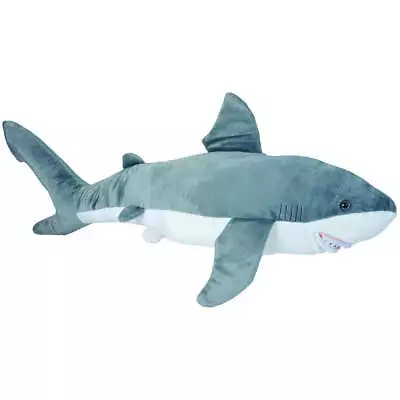 Wild Republic Cuddlekins Jumbo Great White Shark 30  Large Soft Plush Toy • $96.95