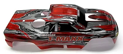 Fits Traxxas T-Maxx 3.3 49077-3 - BODY Shell (RED GREY W/ Decals Prographix • $30.24