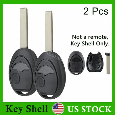 2 Replacement Remote Key Shell Case Fob 2Btn For Mini Cooper R50 R53 2002-2005 • $11.65