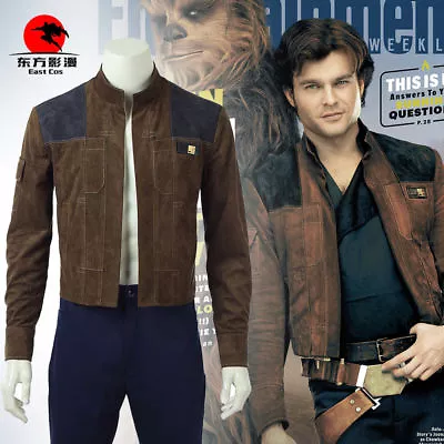  A Star Wars Story Cosplay Han Solo Jacket Coat Cosplay Costume • £40.85