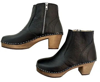 Brand New Swedish Clogs Boots Maguba Black Size US Womens 8.5 / EU 39 • $55