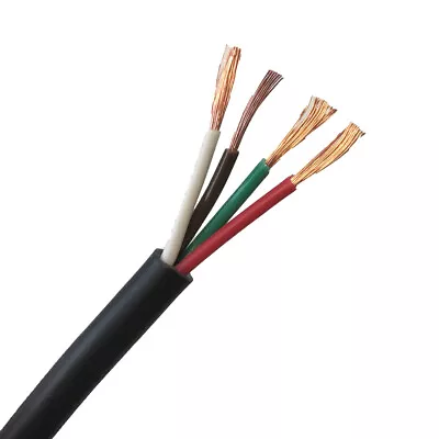 $209.21 • Buy 4 Core 12V 14 Amp Automotive Marine Cable Round Trailer Wire Thinwall 0.75mm