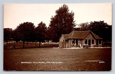 £17.87 • Buy UK RPPC Burgess Hill Park The Pavilion West Sussex Vtg Real Photo Postcard View