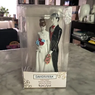 Vintage Wedding Cake Topper Bride Groom By David Tutera Ceramic 7” • $14.99