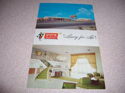 $3.99 • Buy 1960s RAMADA INN & LOBBY, LAS CRUCES NM. VTG POSTCARD