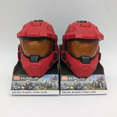 Lot Of 2 - Mega Construx - Halo - Escape - GYG57 - Red Helmet NEW • $42.72
